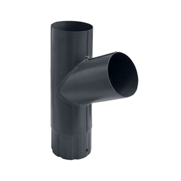 Водосток Grand Line 125x90 – Тройник RAL 7024 купить в Юрьев-Польском