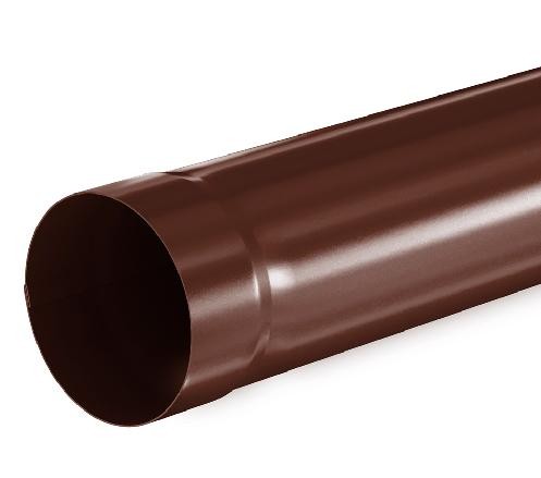 Водосток Aquasistem, система 150/100 - Труба водосточная 1.00м RAL 8017 Коричневый купить в Юрьев-Польском
