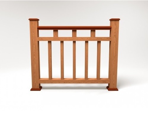 Ограждение из ДПК FG1 терракот купить в Юрьев-Польском