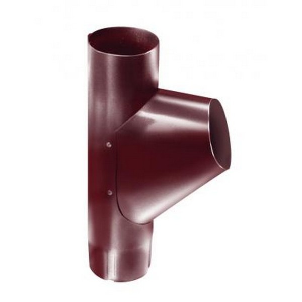 Водосток Grand Line 125x90 – Тройник трубы RAL 3005 купить в Юрьев-Польском