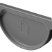 Заглушка желоба D125 Döcke STAL PREMIUM Графит, (RAL 7024) купить в Юрьев-Польском