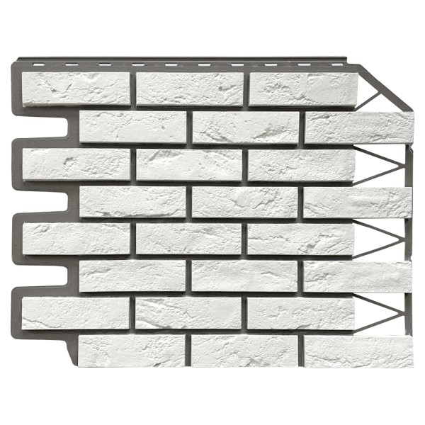 Фасадная панель FineBer, Кирпич Баварский, Белый купить в Юрьев-Польском