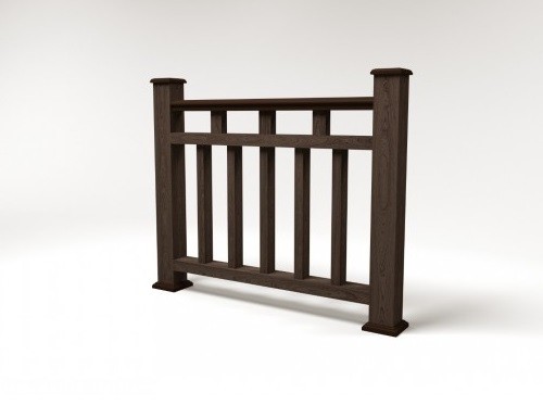 Ограждение из ДПК FG1 венге купить в Юрьев-Польском