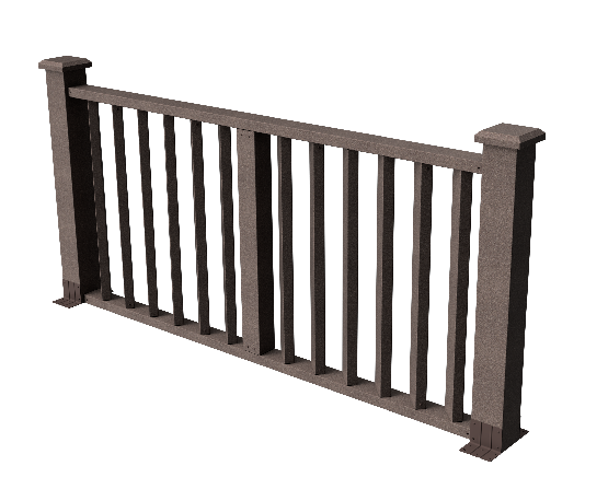 Ограждения декоративное ДПК GRINDERDECO Бруклин венге купить в Юрьев-Польском