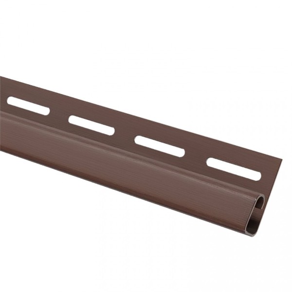 Финишная планка (завершающая полоса) для сайдинга, коричневый купить в Юрьев-Польском