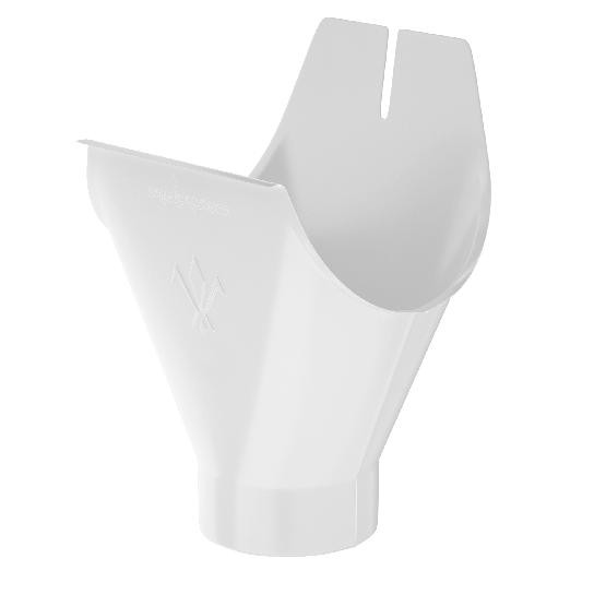 Водосток Aquasistem, система 150x100 - Воронка желоба RR 20 Мраморно-белый купить в Юрьев-Польском