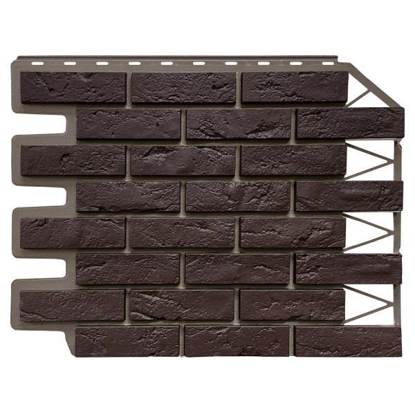 Фасадная панель FineBer, Кирпич Баварский, Темно коричневый купить в Юрьев-Польском
