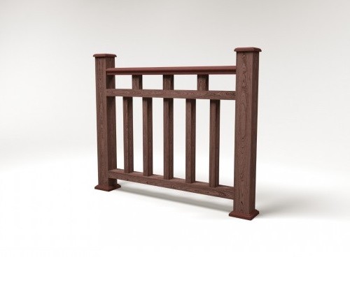 Ограждение из ДПК FG1 шоколад купить в Юрьев-Польском