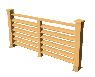 Ограждения декоративное ДПК GRINDERDECO Босфор песчаник