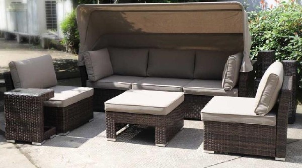 Диван-Трансформер AFINA плетеный из иск. ротанга AFM-320B Brown купить в Юрьев-Польском