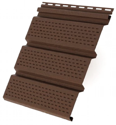 Софит полностью перфорированный, коричневый купить в Юрьев-Польском