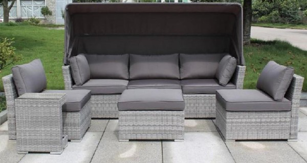 Диван-Трансформер AFINA плетеный из иск. ротанга AFM-320G Grey купить в Юрьев-Польском