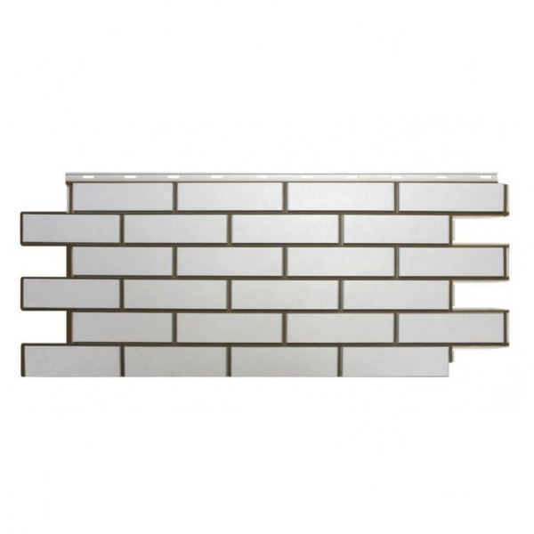 Фасадная панель Nordside, Гладкий Кирпич, Белый купить в Юрьев-Польском