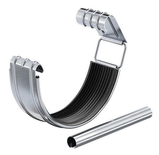 Водосток Aquasistem, Система 150/100 - Соединитель желоба с уплотнителем оцинковка купить в Юрьев-Польском