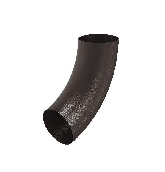 Водосток Aquasistem, Система 150/100 - Колено трубы RR 32 Тёмно-коричневый matt купить в Юрьев-Польском