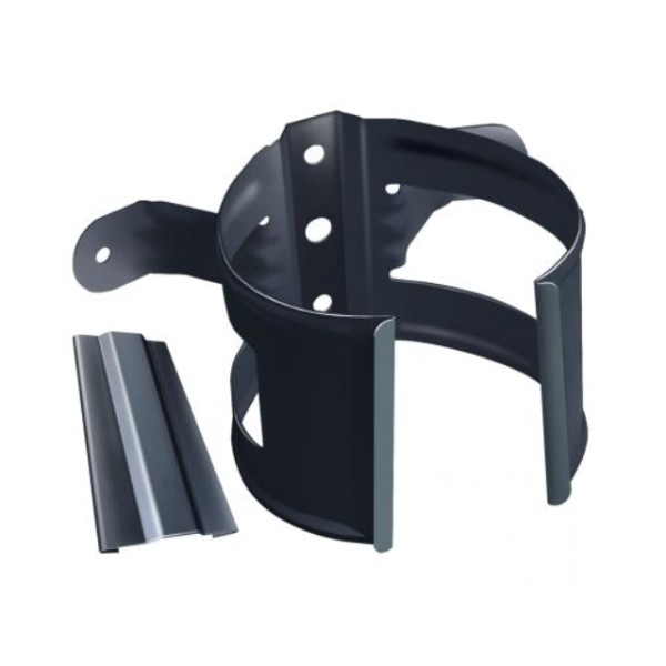 Водосток Grand Line 125x90 – Хомут трубы (на дерево) RAL 7024 купить в Юрьев-Польском