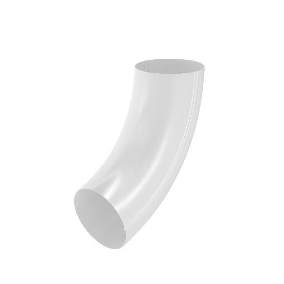 Водосток Aquasistem, система 150x100 - Колено трубы RR 20 Мраморно-белый купить в Юрьев-Польском