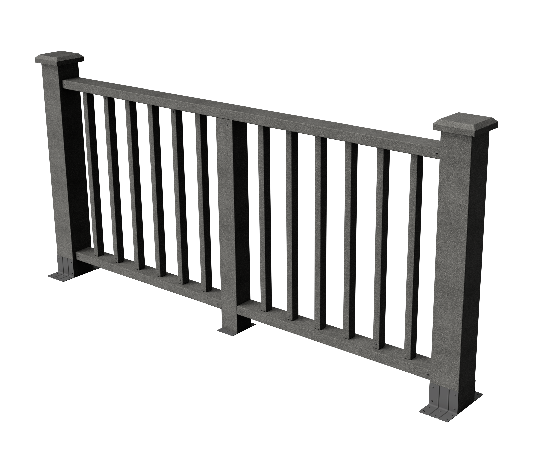 Ограждения декоративное ДПК GRINDERDECO Альма серый базальт купить в Юрьев-Польском