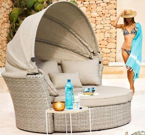 Диван-Трансформер AFINA плетеный из иск. ротанга AFM-325 Beige купить в Юрьев-Польском