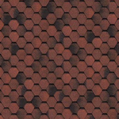 Гибкая черепица Shinglas, серия Финская,коллекция Соната – Красный