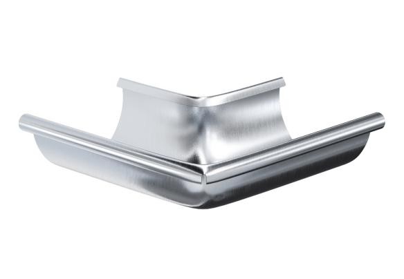 Водосток Aquasistem, Система 150/100 - Угол желоба наружный оцинковка 90° купить в Юрьев-Польском