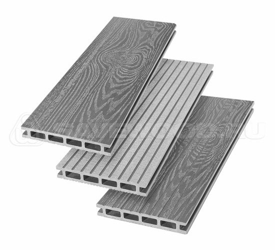 Террасная доска из ДПК SW Carpinus (T) — двухсторонняя пепельный купить в Юрьев-Польском