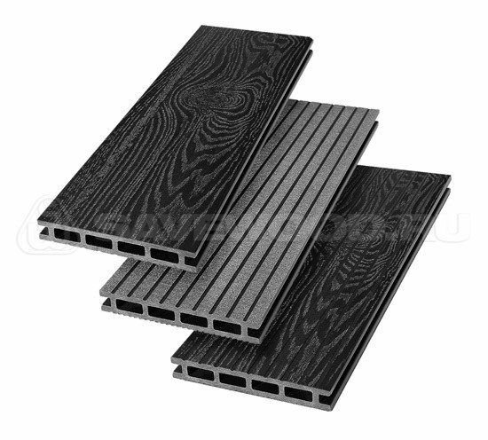 Террасная доска из ДПК SW Carpinus (T) — двухсторонняя черный купить в Юрьев-Польском