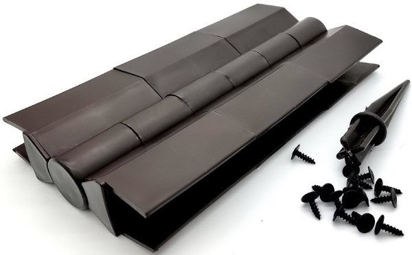 Угловой элемент поворотный, пластиковый от 60° до 300° для доски 225х30 мм из ДПК Чёрный Holzhof купить в Юрьев-Польском