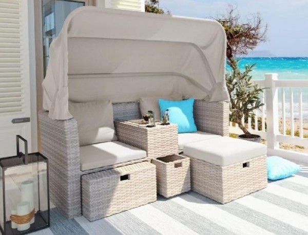 Комплект мебели AFINA плетеной из иск. ротанга AFM-330 Beige купить в Юрьев-Польском