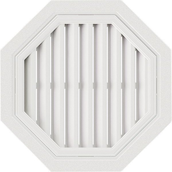 Восьмиугольная фронтонная вентиляционная решётка, Белая купить в Юрьев-Польском