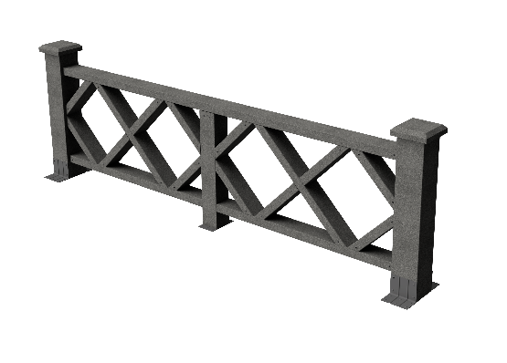 Ограждения декоративное ДПК GRINDERDECO Миллениум серый базальт купить в Юрьев-Польском