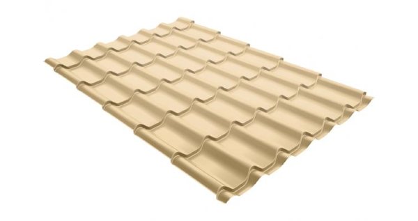 Металлочерепица классик 0,45 PE RAL 1014 слоновая кость купить в Юрьев-Польском