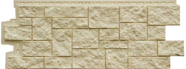 Фасадная панель Grand Line Дикий камень Стандарт бежевый купить в Юрьев-Польском