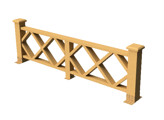 Ограждения декоративное ДПК GRINDERDECO Миллениум песчаник купить в Юрьев-Польском