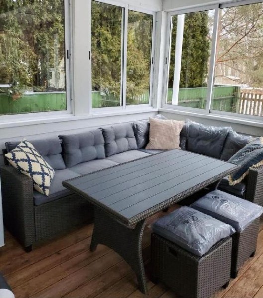 Комплект мебели AFINA плетеной из иск. ротанга AFM-307G-Grey купить в Юрьев-Польском