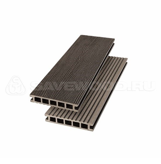 Террасная доска из ДПК SW Ornus радиальный распил темно-коричневый купить в Юрьев-Польском