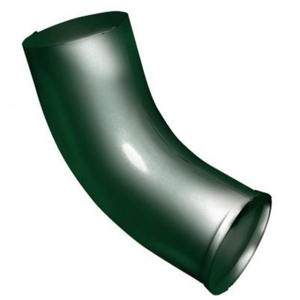 Водосток Grand Line 125x90 – Колено сливное RAL 6005 купить в Юрьев-Польском