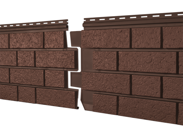 Фасадная панель Ю-пласт Стоун Хаус S-Lock Клинкер терракотовый купить в Юрьев-Польском