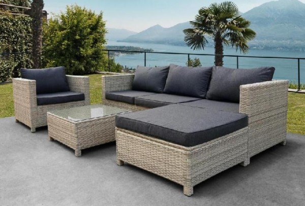 Комплект мебели AFINA плетеной из иск. ротанга YR821G Grey/Grey купить в Юрьев-Польском