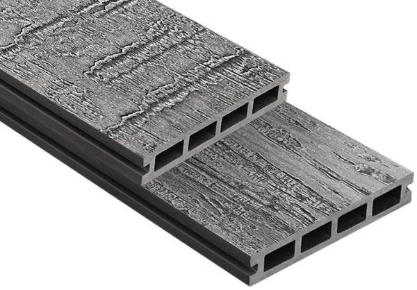 Террасная доска ДПК Outdoor 3D VIRGINIA/COLORADO темно-серая купить в Юрьев-Польском