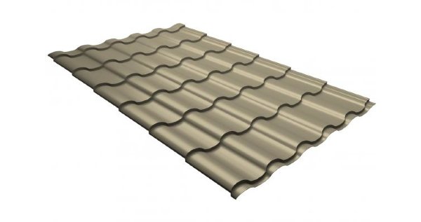 Металлочерепица кредо 0,5 Satin RAL 1015 светлая слоновая кость купить в Юрьев-Польском