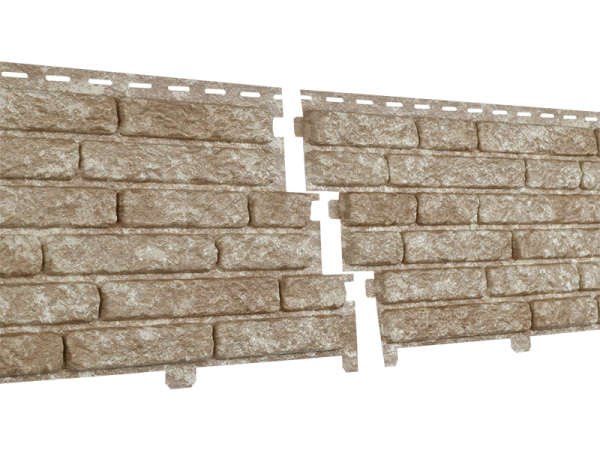 Фасадная панель Ю-пласт Стоун Хаус Кварцит Светло-бежевый купить в Юрьев-Польском