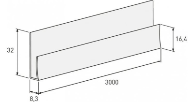 Стартовая планка для отделочных панелей Vox