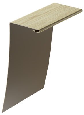 Универсальный околооконный профиль 89/254 мм, Рябина