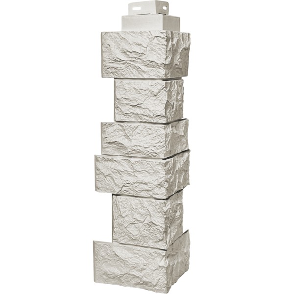 Угол наружный FineBer “Дикий камень” Жемчуг купить в Юрьев-Польском