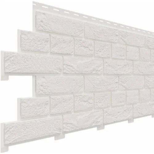 Фасадная панель Доломит Кирпич Славянка Белоснежный купить в Юрьев-Польском