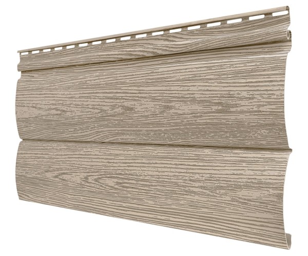 Виниловый сайдинг tecos, серия lux - оцилиндрованный брус двойной, - сибирский кедр купить в Юрьев-Польском