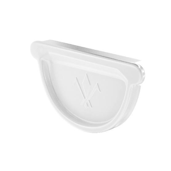 Водосток Aquasistem, система 125x90 - Заглушка универсальная с резиновым уплотнителем RR 20 Мраморно-белый купить в Юрьев-Польском