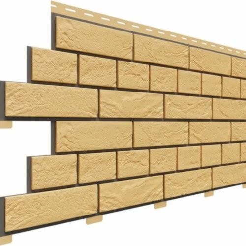Фасадная панель Доломит Кирпич Славянка Желтый купить в Юрьев-Польском
