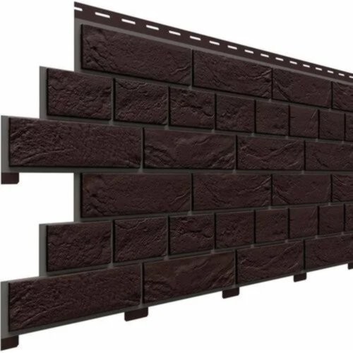 Фасадная панель Доломит Кирпич Славянка Коричневый  купить в Юрьев-Польском